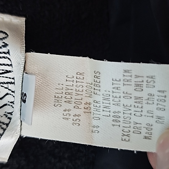 Alessandro Size 6 Black Blazer Career Evening - Picture 6 of 6